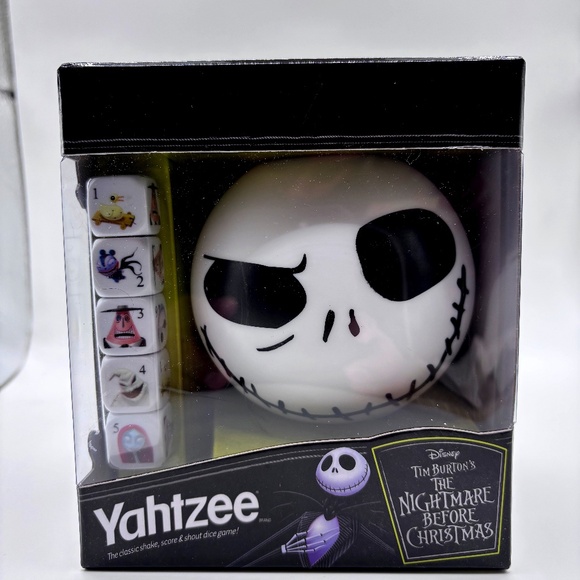 New Yahtzee Custom Dice Game Tim Burtons The Nightmare Before Christmas Ages 8+ - Picture 1 of 8